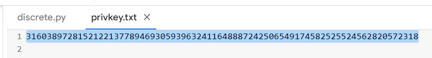 Twist Attack example #2 continue a series of ECC operations to get the value of the private key to the Bitcoin Wallet